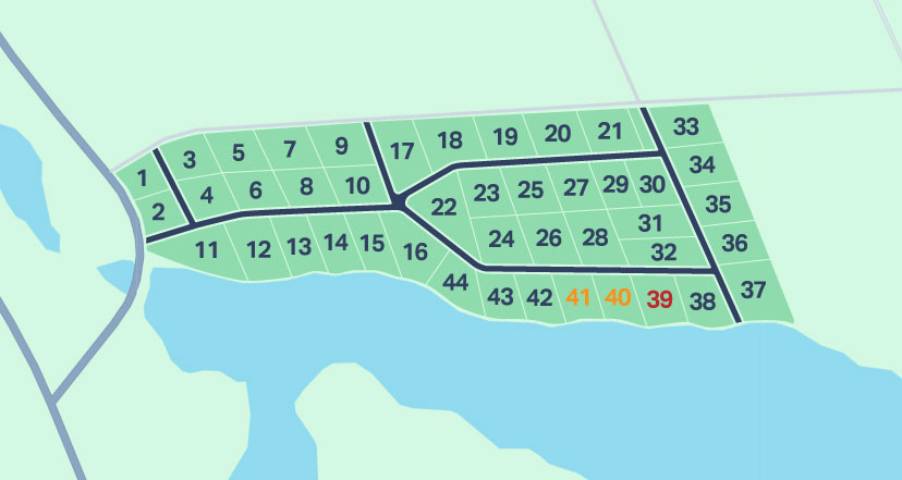 Toney Bay Landing Lot Map